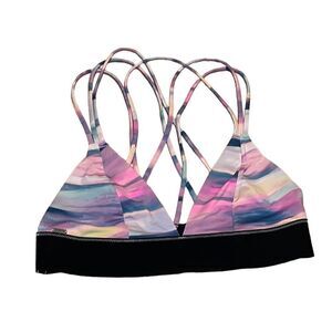 PINK Victoria’s Secret Pastel Rainbow, Strappy Bra, bralette, Small